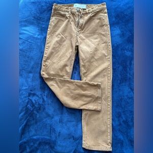 GAP Khaki Corduroy Chinos Vintage High Rise Slim
